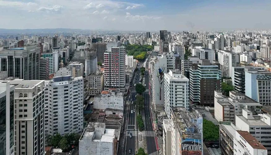 Vista aérea | Nex One Consolação Belas Artes