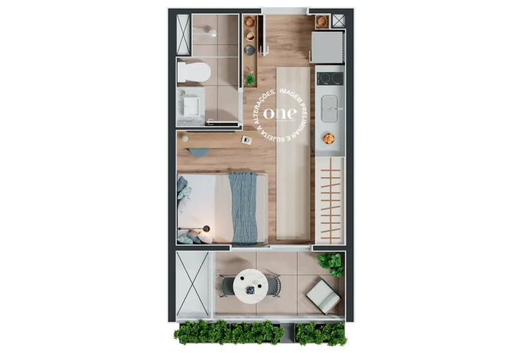 Studio e 1 Dorm. | Studio 23m²