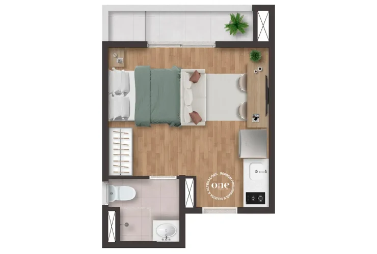 Studio e 1 Dorm. | Studio 22m²
