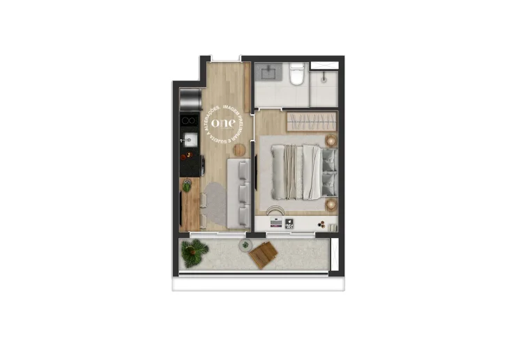1 Dorm. 30m² | Very Estação Faria Lima
