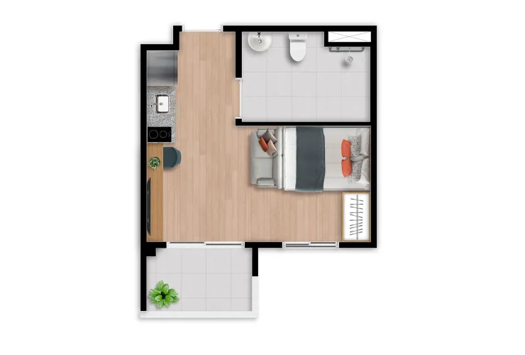 Studio, 1 e 2 Dorms. | NR Universal