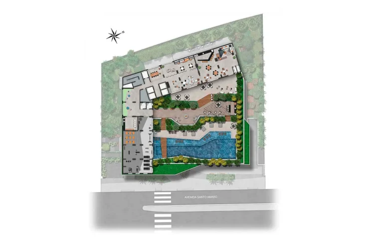 Studio, 1 e 2 Dorms. | Implantação Lazer